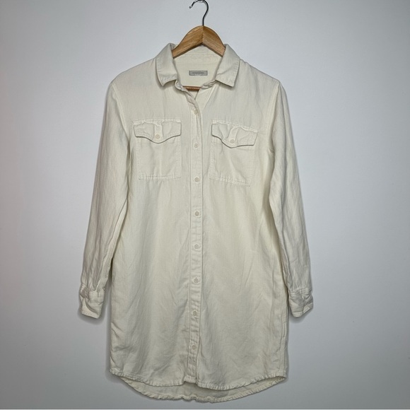 OUTERKNOWN Women’s Cream Linen Blend Utility Dress Size XS - Picture 2 of 10